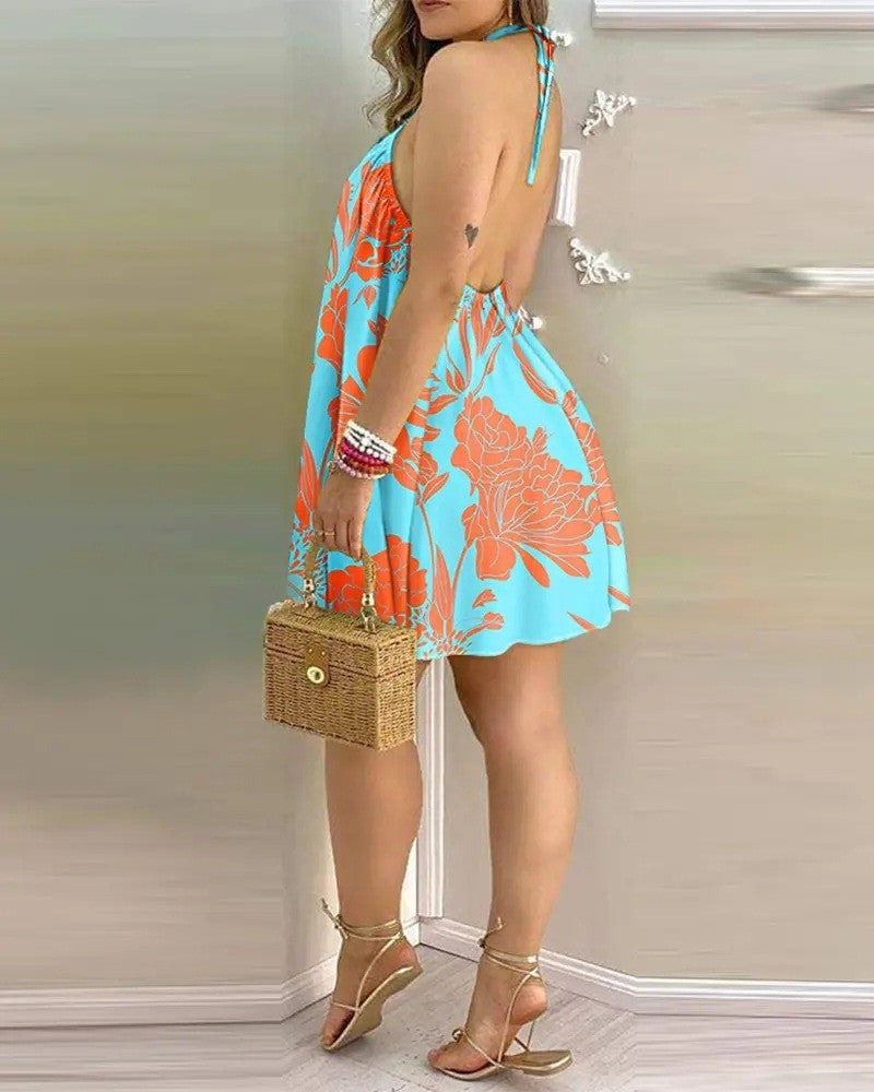 Solrae Tropic Halter Dress