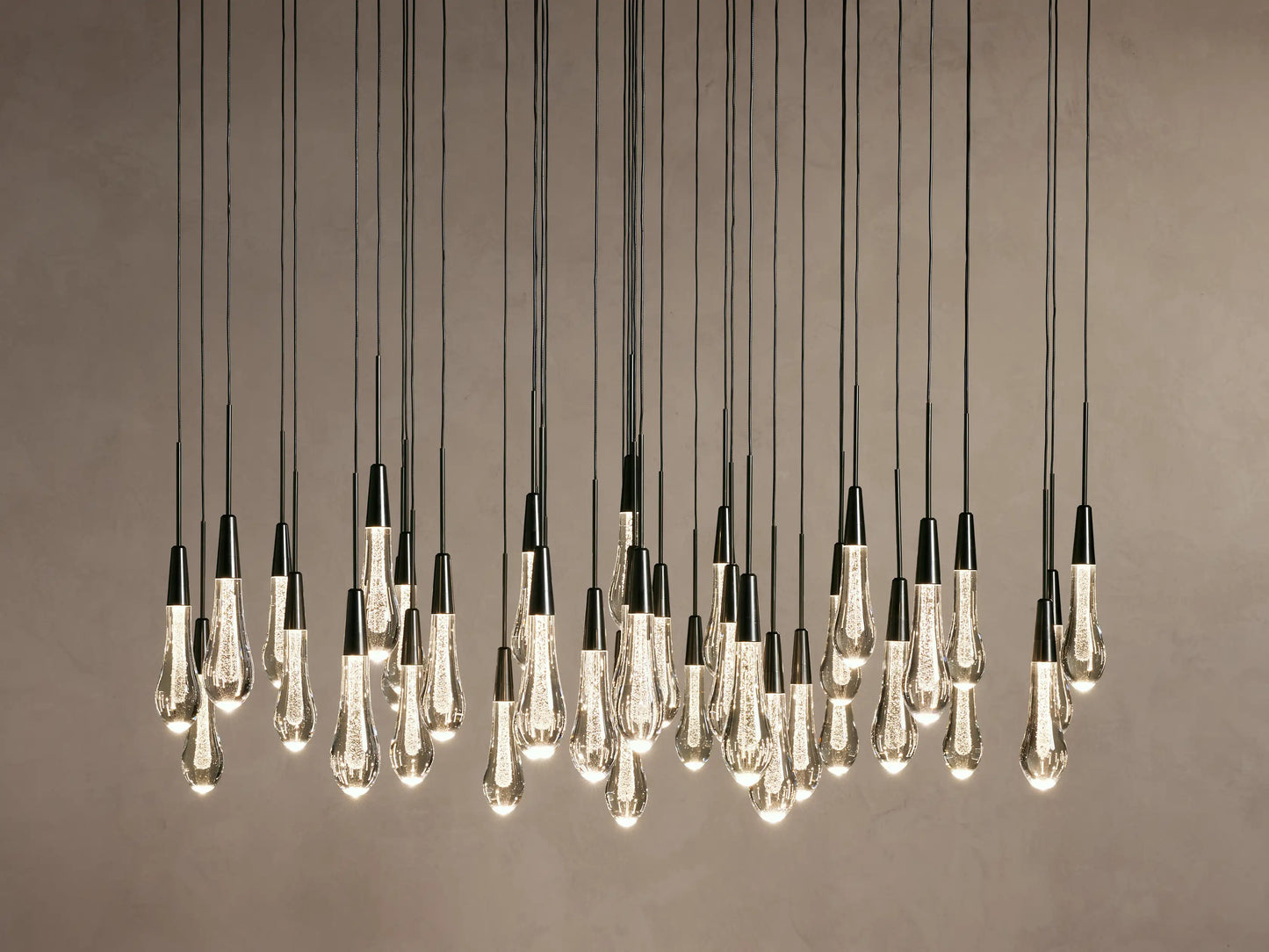 Soltaire Round Chandelier 17", 24", 36", 58"