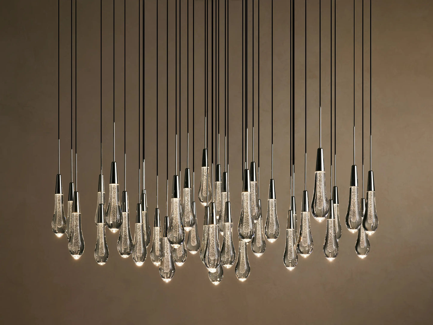 Soltaire Round Chandelier 17", 24", 36", 58"
