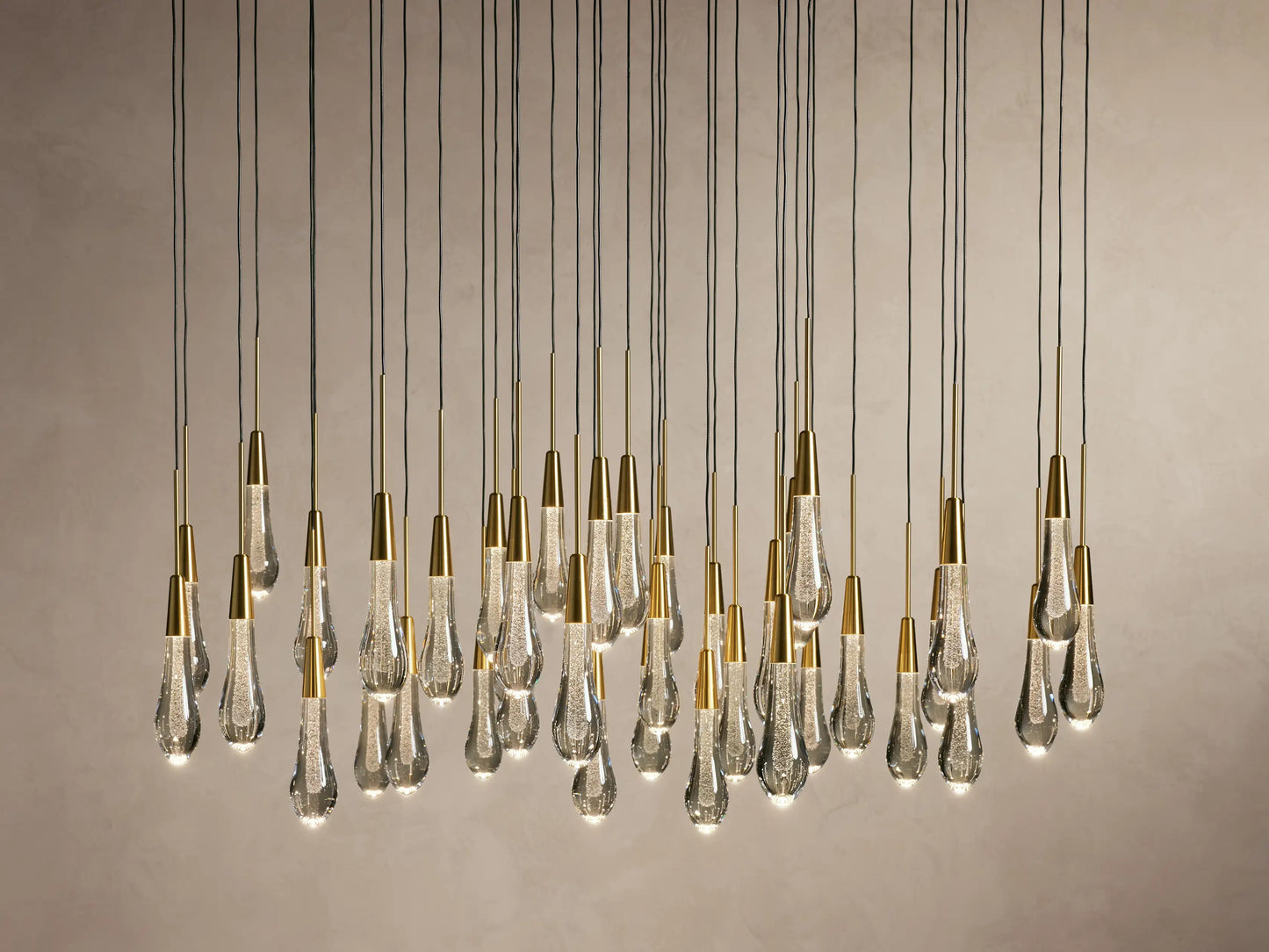 Soltaire Round Chandelier 17", 24", 36", 58"