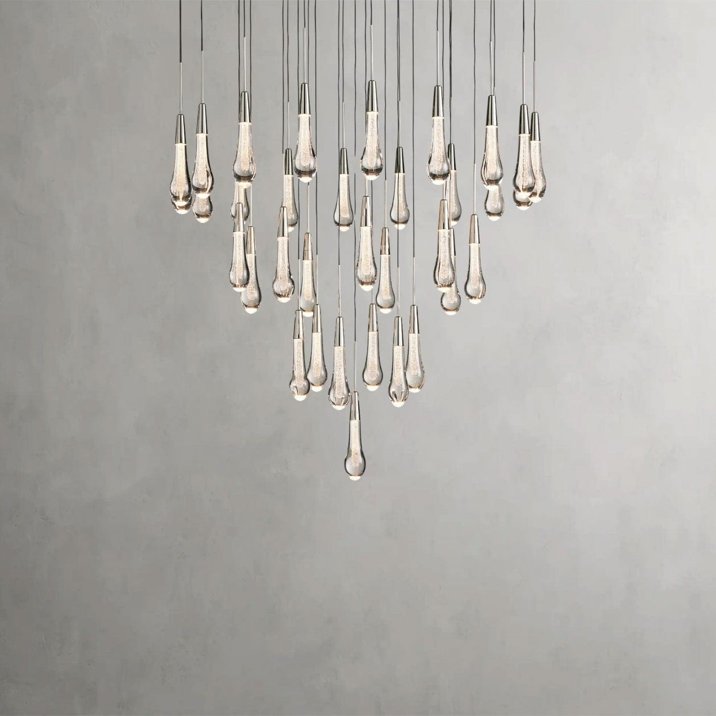 Soltaire Round Chandelier 17", 24", 36", 58"