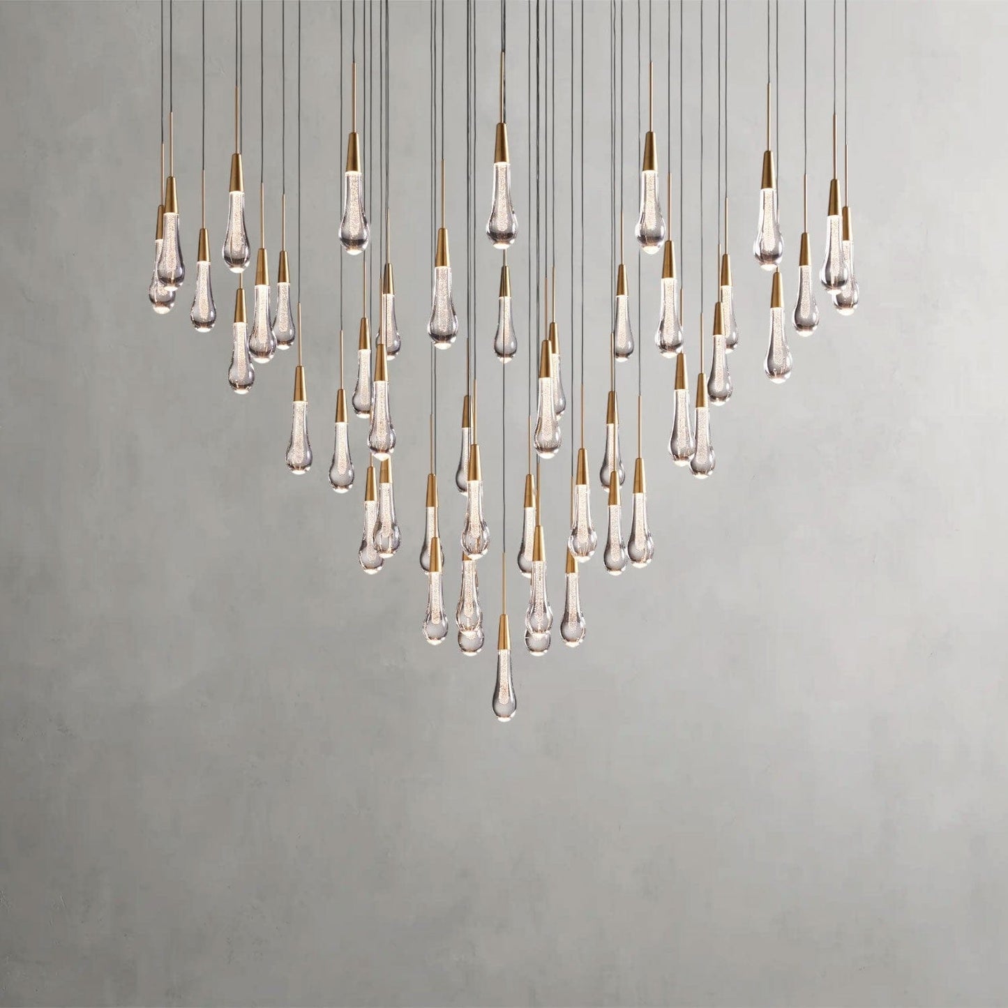 Soltaire Round Chandelier 17", 24", 36", 58"