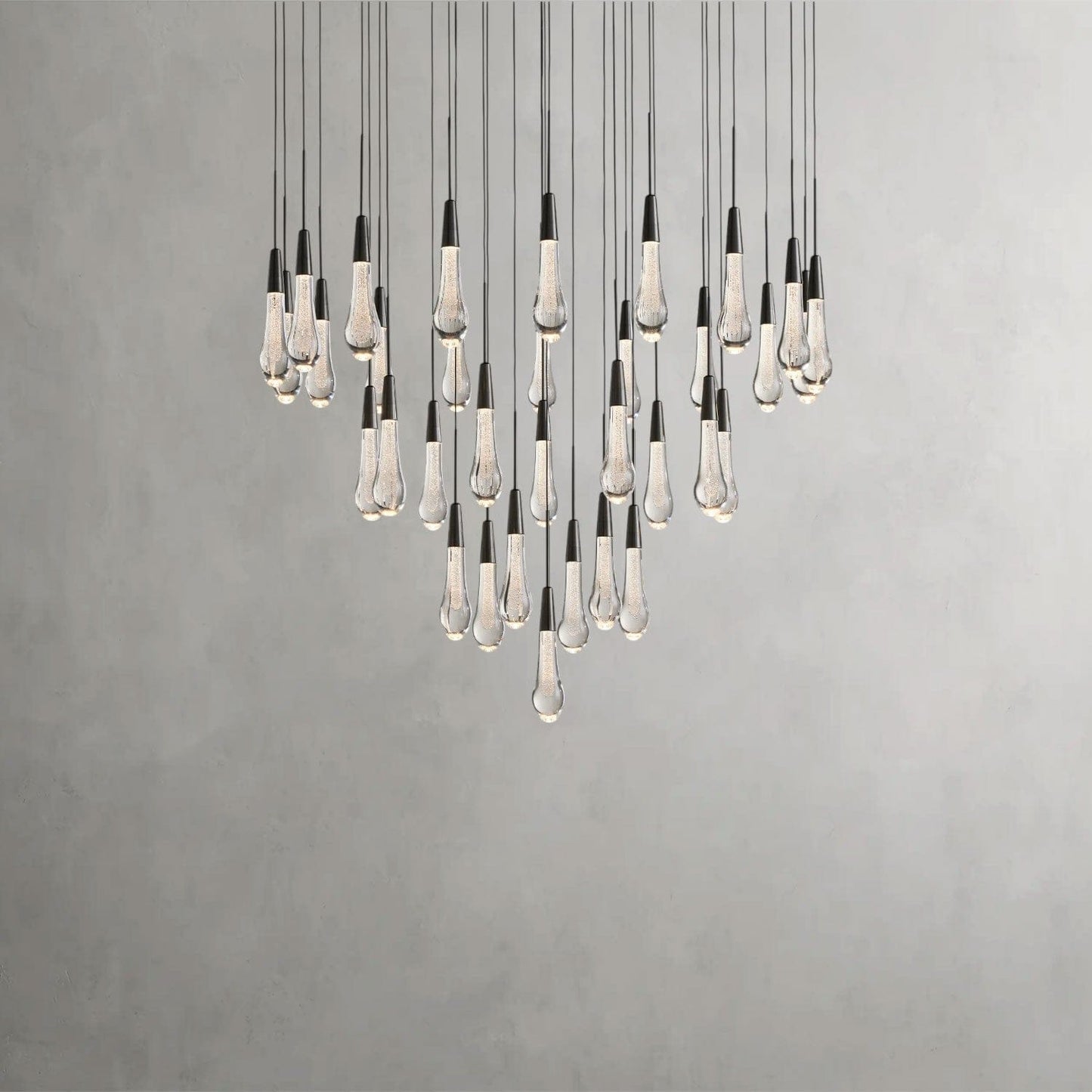 Soltaire Round Chandelier 17", 24", 36", 58"