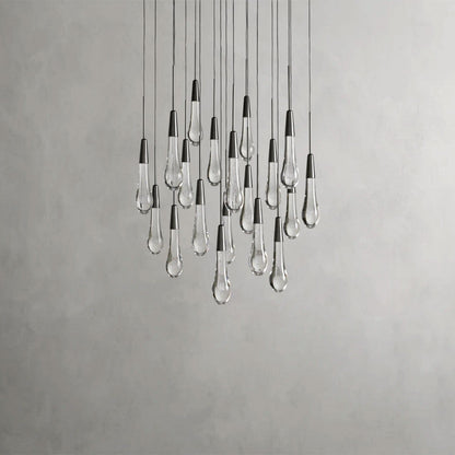 Soltaire Round Chandelier 17", 24", 36", 58"