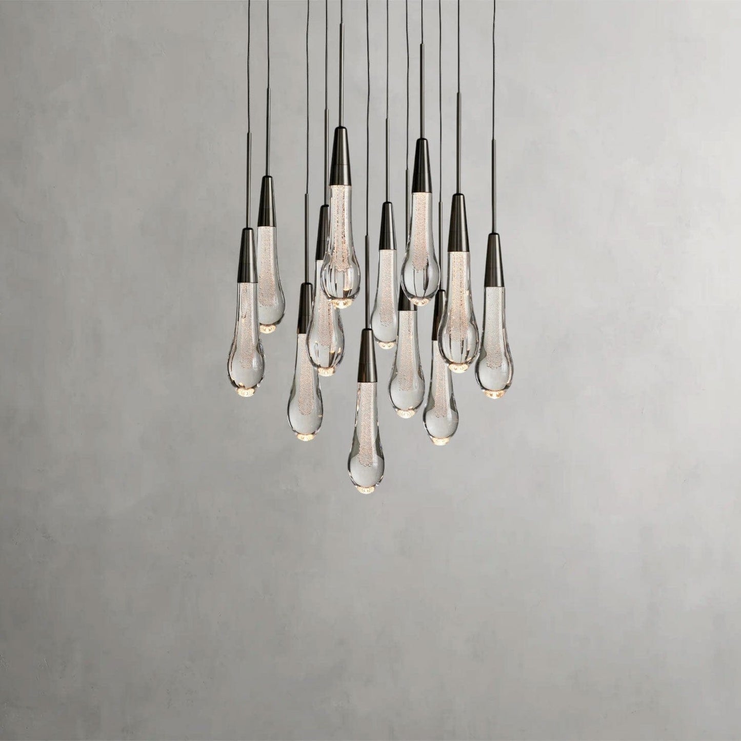 Soltaire Round Chandelier 17", 24", 36", 58"
