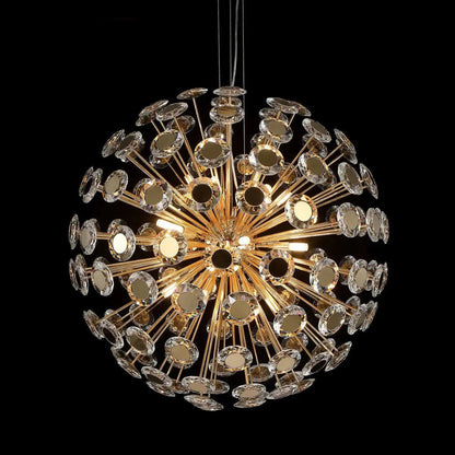 Spherical 18-Light Crystal Chandelier
