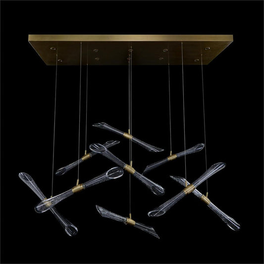 Square 16-slot lamp chandelier