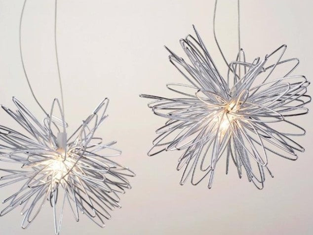 Star and Moon Aluminum Wire LED Pendant Light