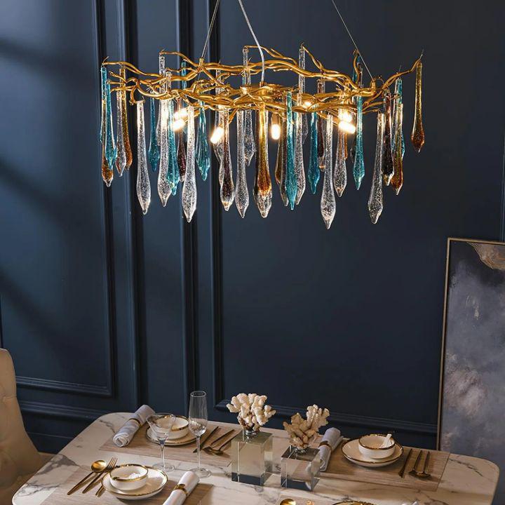 Teardrop Crystal Chandelier