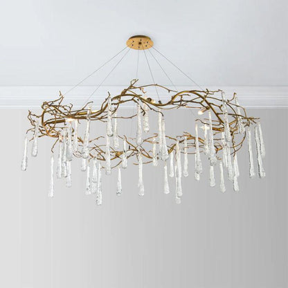 Teardrop Round Chandelier
