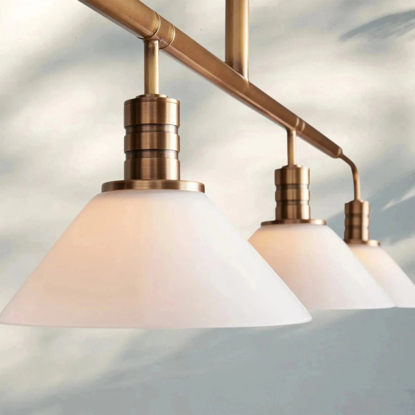 Theron Glass Linear Chandelier