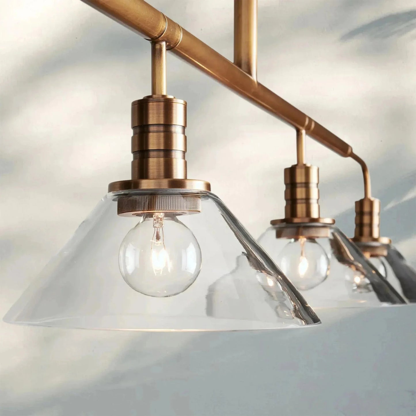 Theron Glass Linear Chandelier