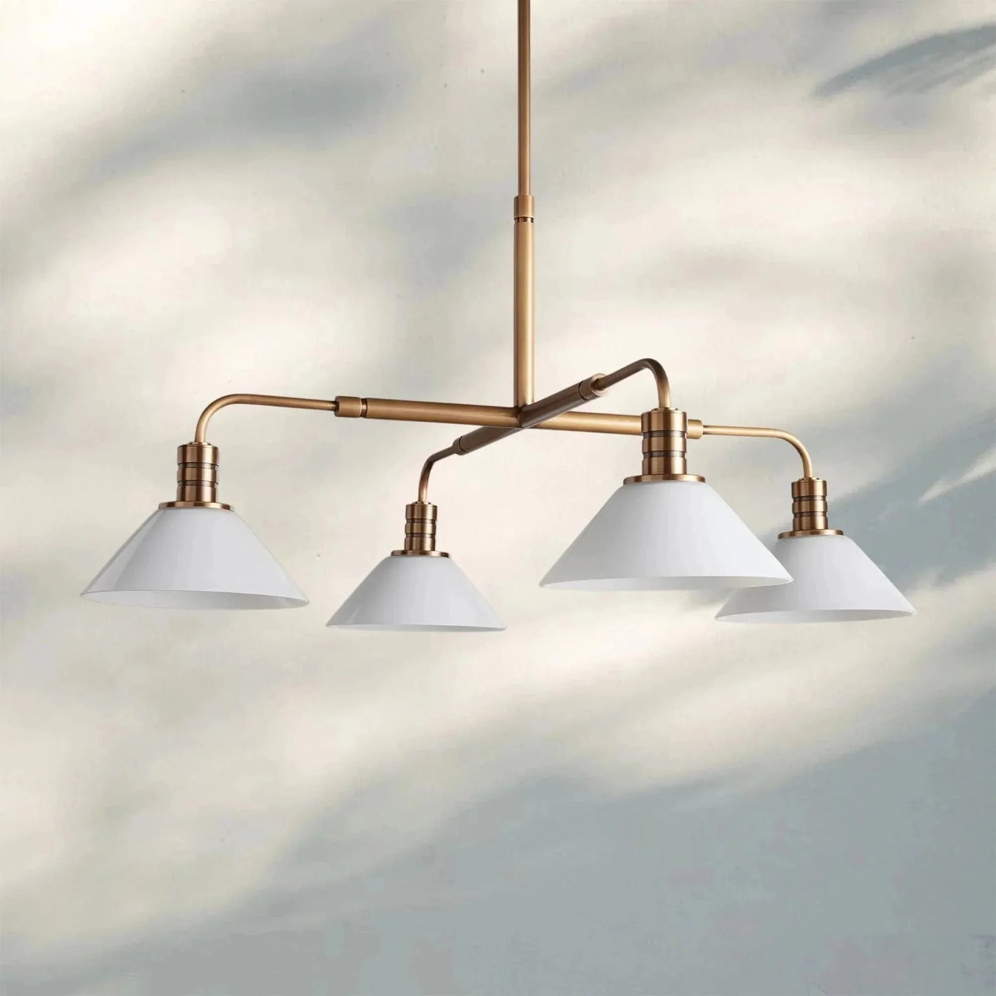 Theron Glass Round Chandelier 30'' 52''
