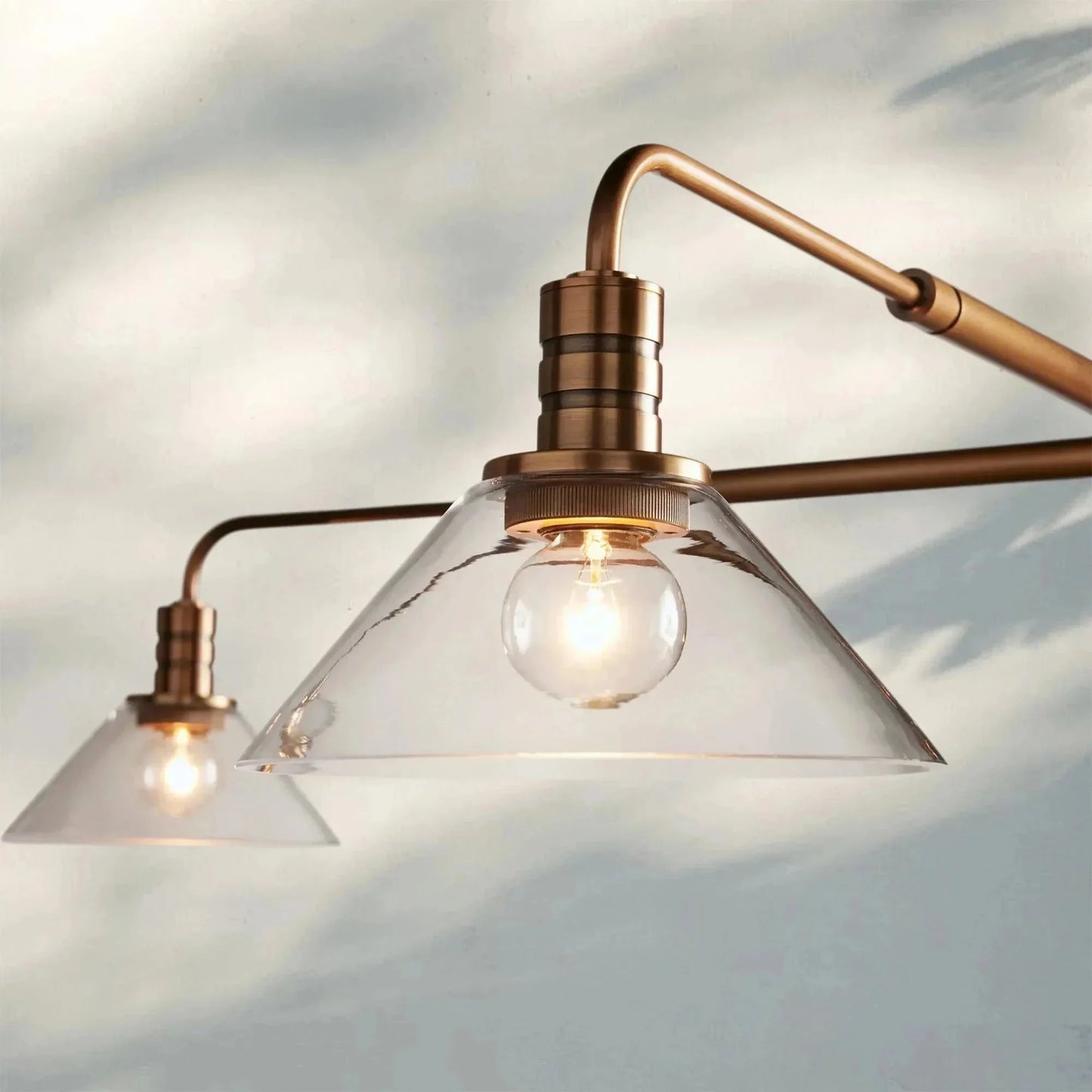 Theron Glass Round Chandelier 30'' 52''