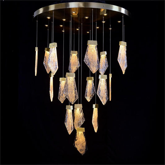 Thirty-Two-Light Drop Pendant Chandelier