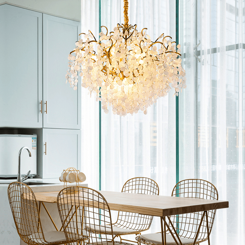 Thirza Brass Branch Crystal Chandelier