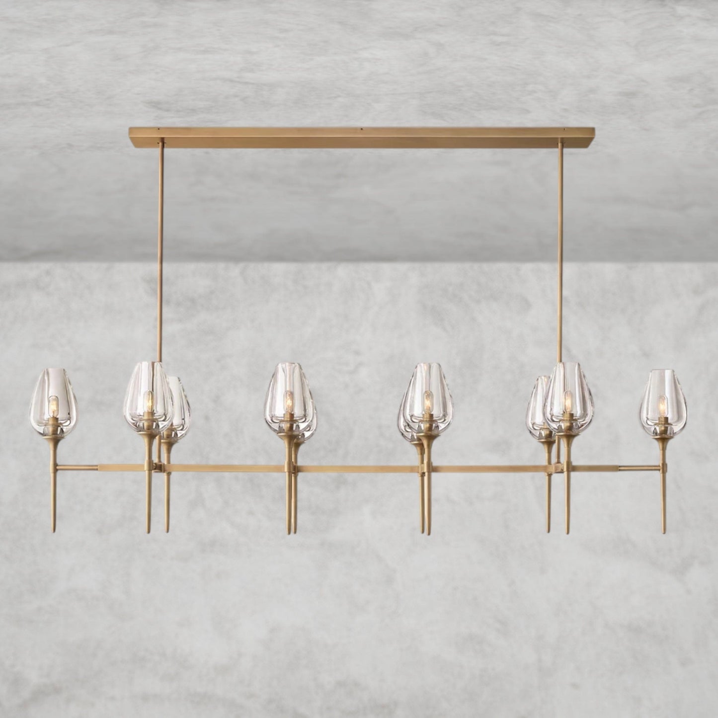 Tulip Linear Chandelier 52", 65"
