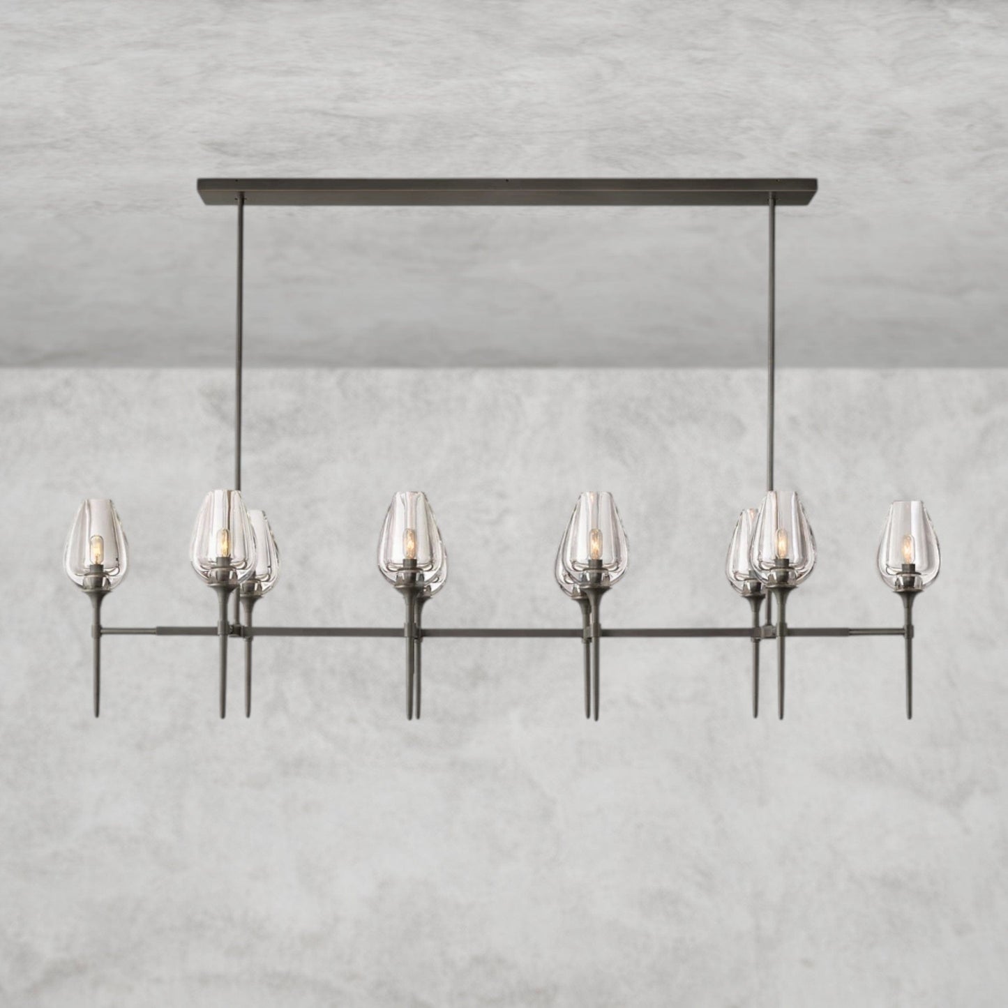 Tulip Linear Chandelier 52", 65"