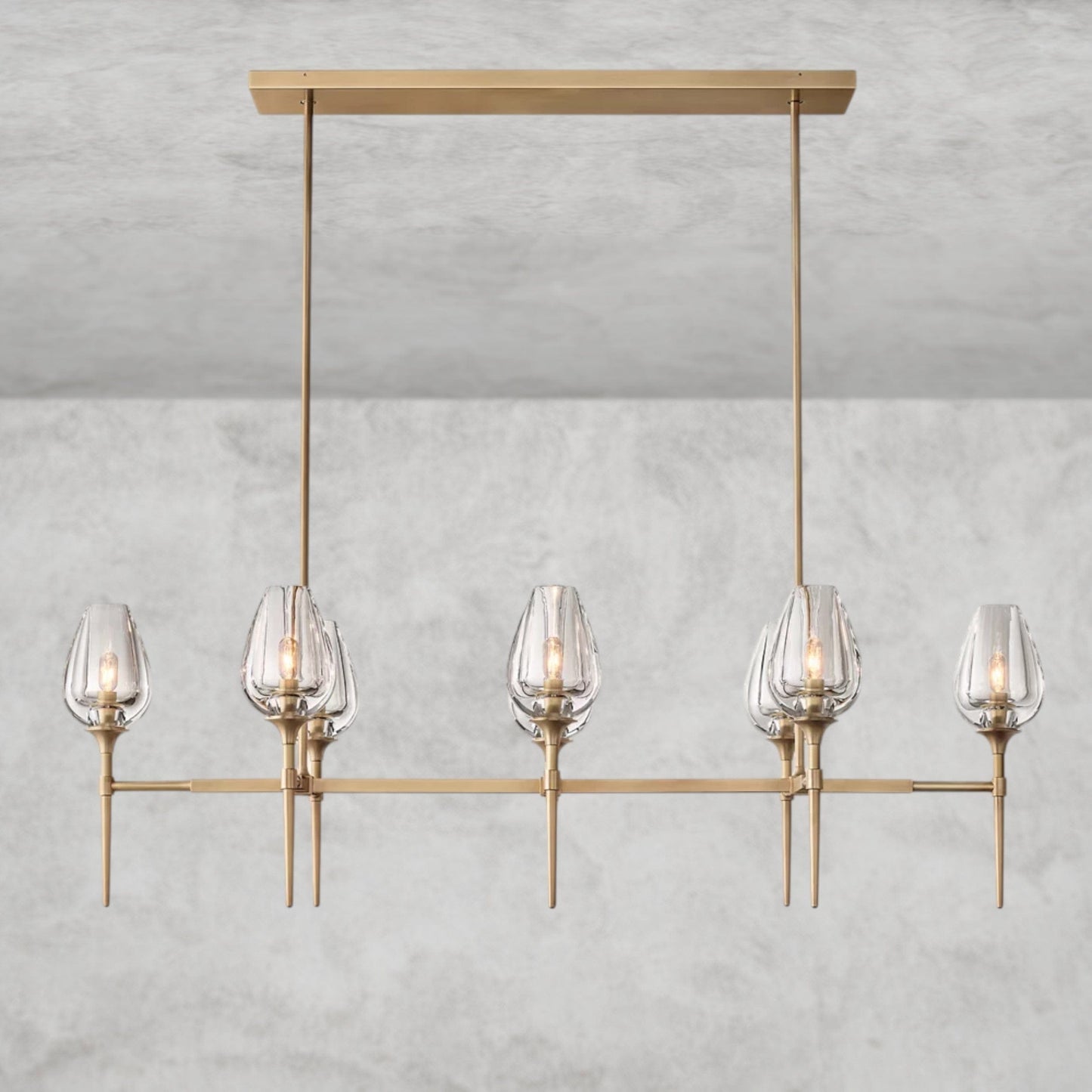 Tulip Linear Chandelier 52", 65"