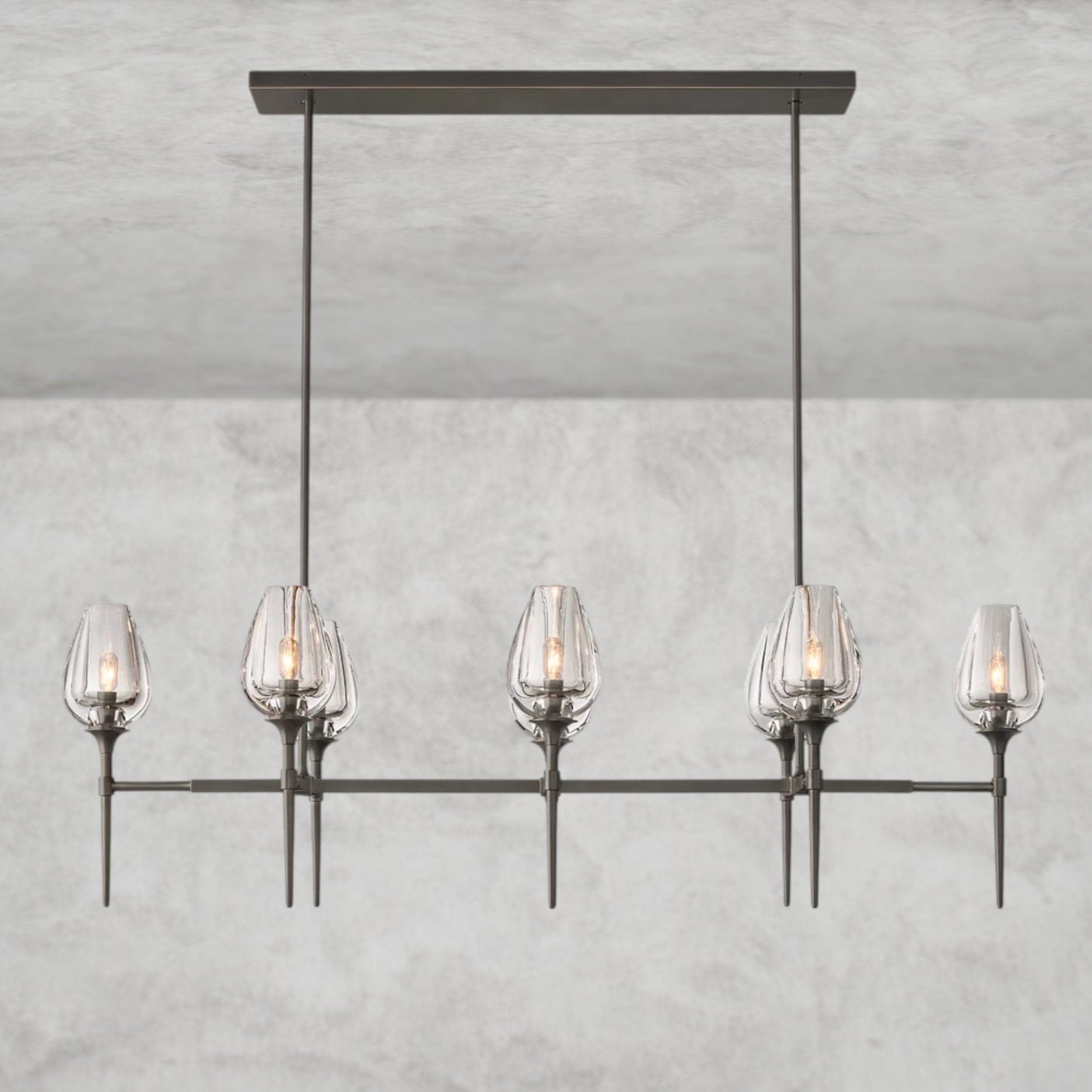 Tulip Linear Chandelier 52", 65"
