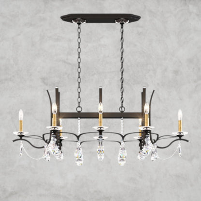 Vesca Long Chandelier 46"
