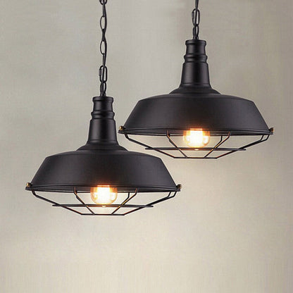 Vintage Industrial Wrought Iron Retro Ceiling Pendant