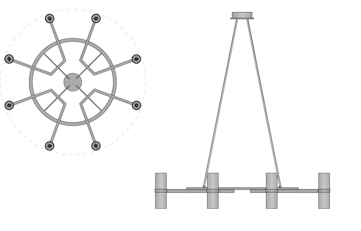 Voltaire Circular Chandelier