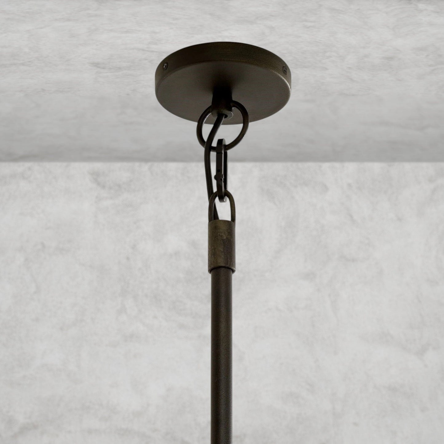 Windham Alabaster One-Tile Round Chandelier