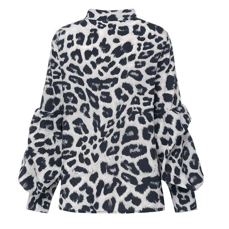 Zyra Leopard Mesh Top
