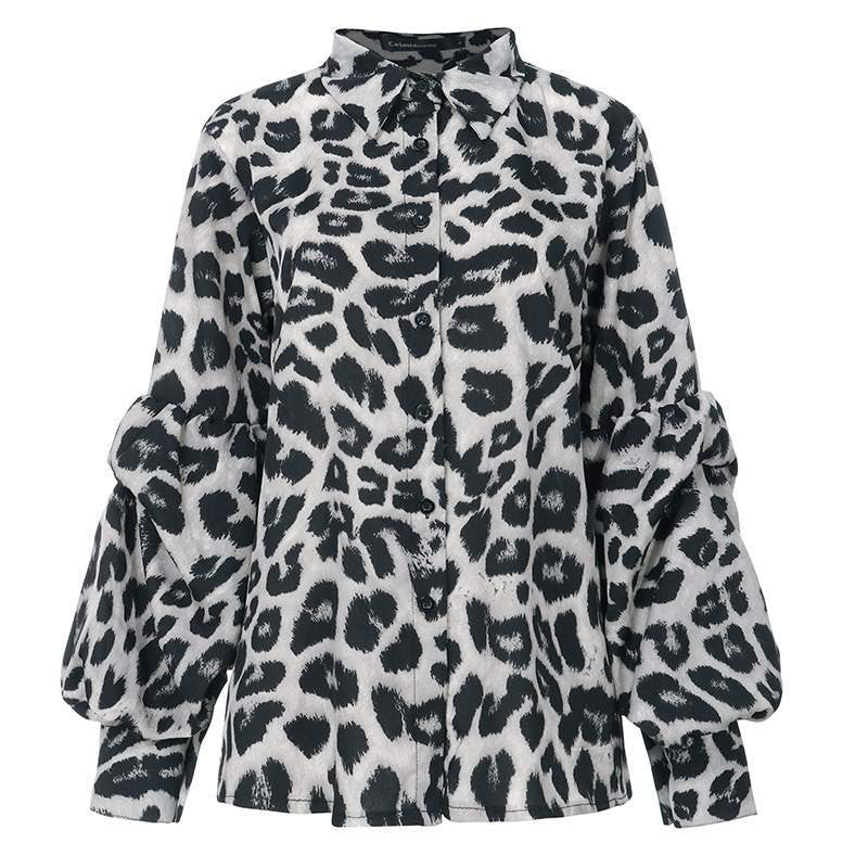 Zyra Leopard Mesh Top
